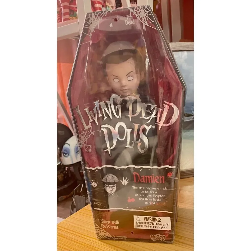 Living  Dead Dolls DAMIEN Blank Eyes Doll by MEZCO Series 1 2000 Factory Sealed